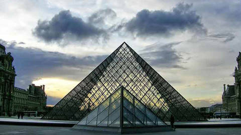 Louvre in Paris, France.